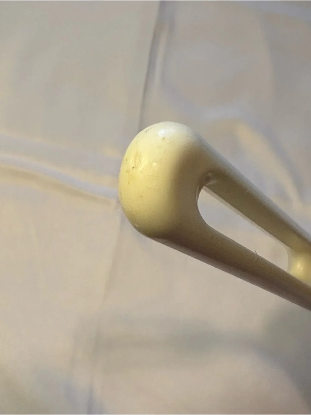 Vintage Bonny USA Cooking Spoon Blue White Plastic Metal